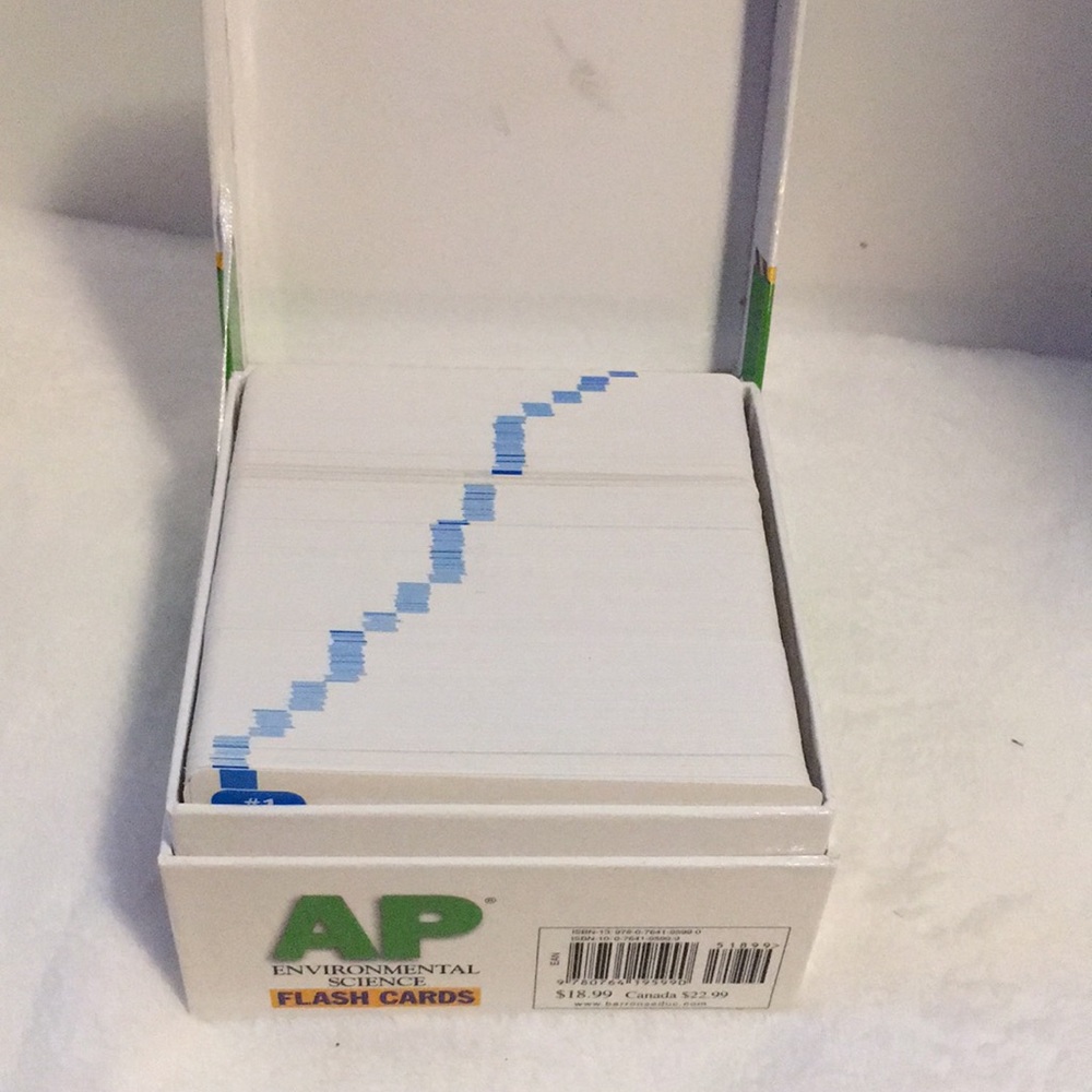 Barron’s AP Environmental Testing Flash Cards - Picture 2 of 3